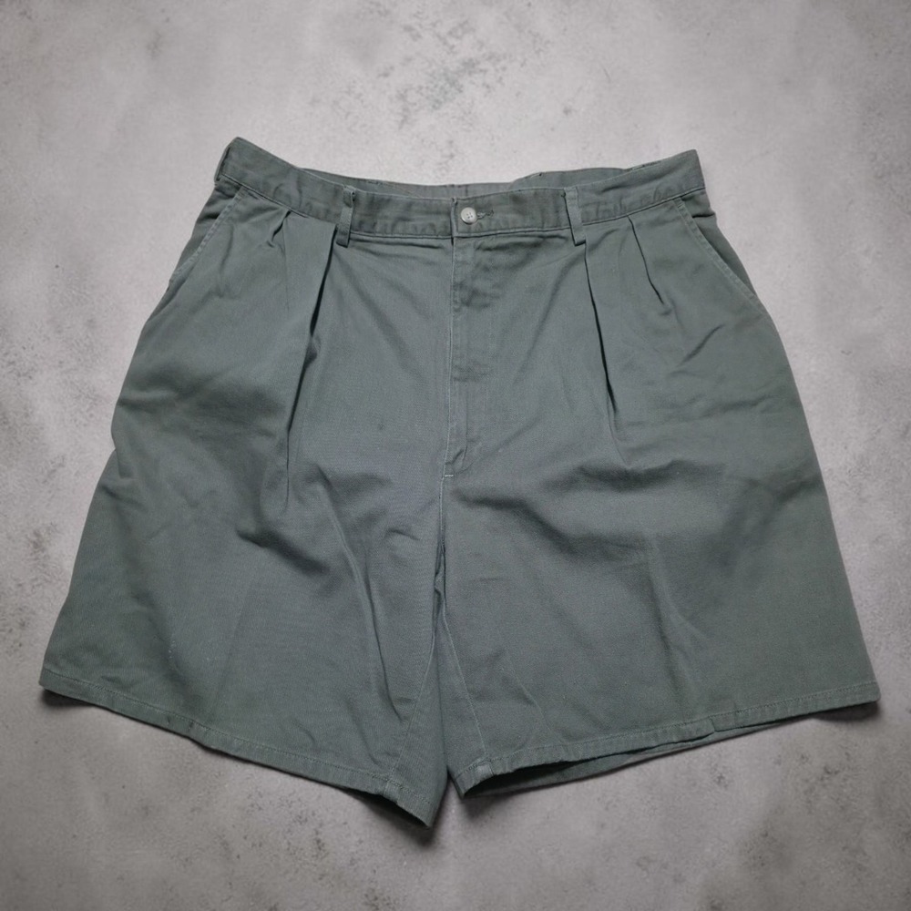 Vintage Polo Ralph Lauren Tyler Shorts Mens Size 35 Chino Olive Army Green